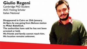 La mobilitazione del web per la scomparsa di Giulio Regeni (foto: Huffington Post)