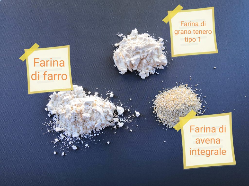 Le farine alternative non sono tutte uguali: nella foto vediamo diversi tipi di farine per ricette senza glutine