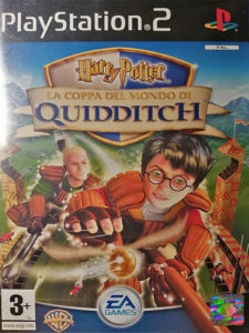 La copertina del videogame "Harry Potter e la coppa del mondo di quidditch", della EA Games